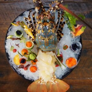 Sashimi tôm hùm bông